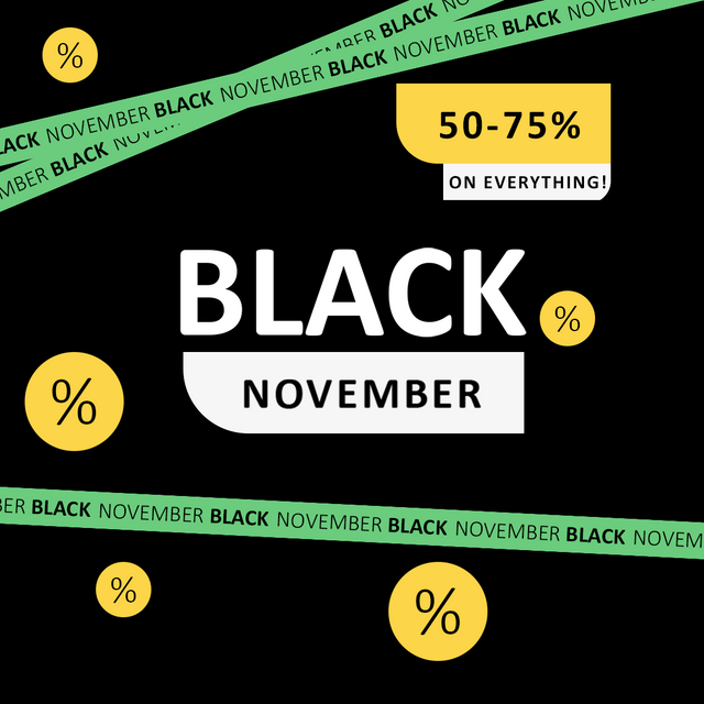 BLACK November Sale │ SAVE 50-75%