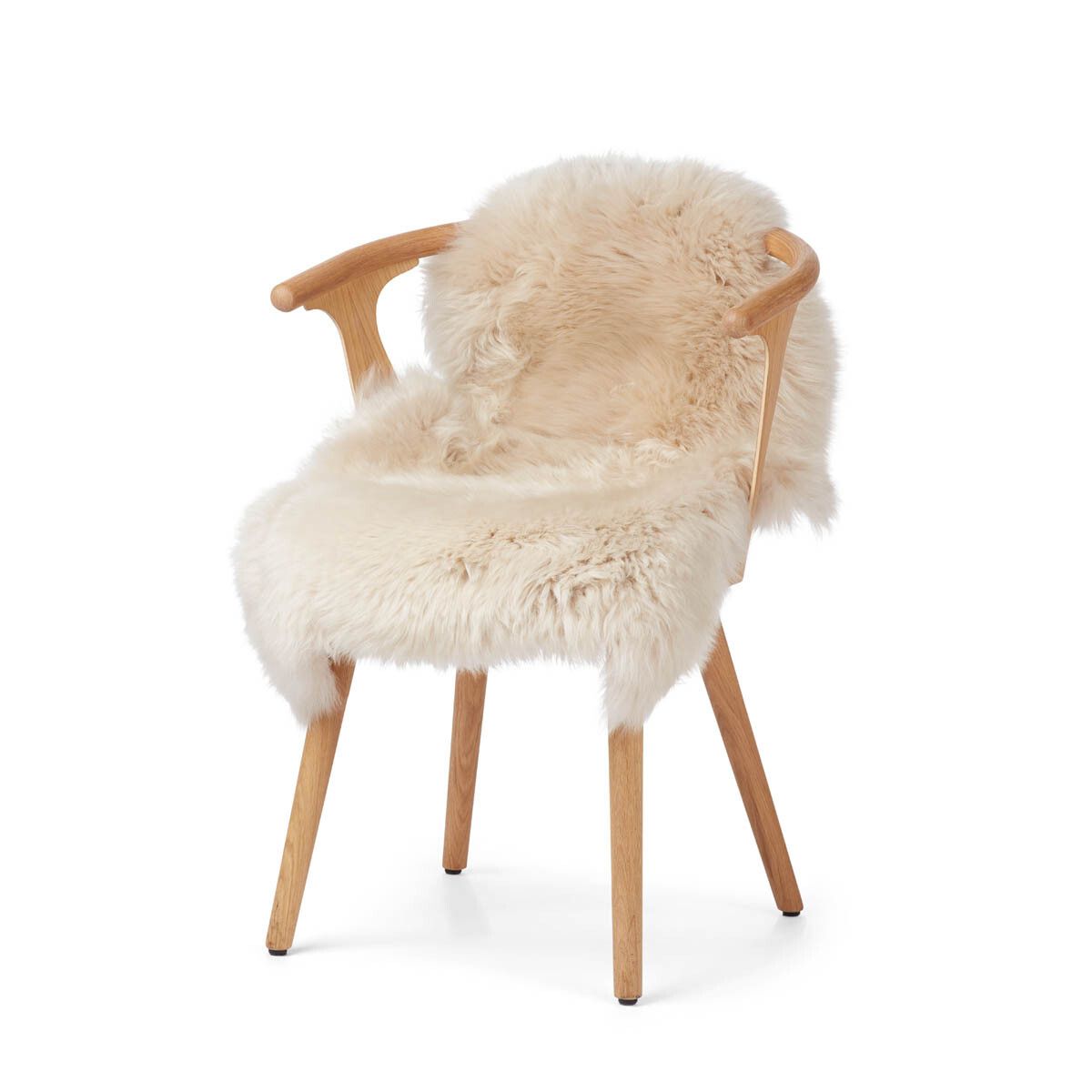 Merino Sheepskin | Long Wool | prox. 100x60 cm Linen