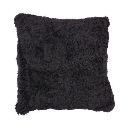 Sheepskin Cushion | Short Wool | New Zealand | 40x40 cm Black