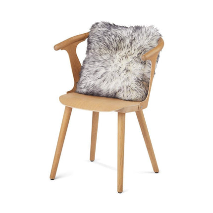 Sheepskin Cushion | Long-Haired | New Zealand | 40x40 cm Black Tip