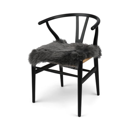 Long Wool Seat Cover | New Zealand | 40x40 cm Steel