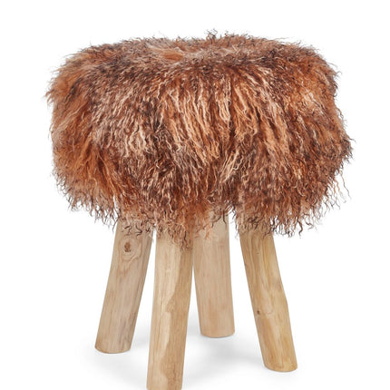 Tibetan Stool Cover | Ø35xH17 cm Sunset