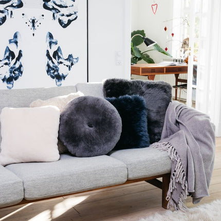 Long-Wool Cushion | New Zealand Sheepskin | 35x35 cm