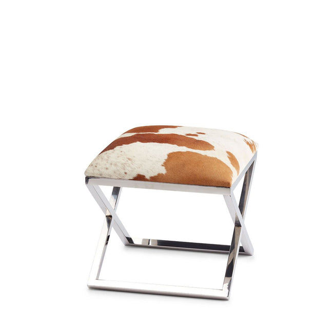 Stool Of Cow Hide