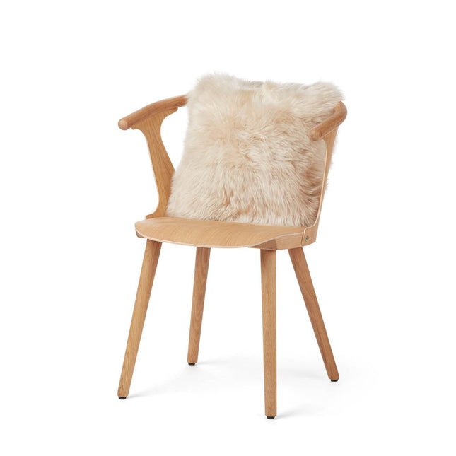Sheepskin Cushion | Long-Haired | New Zealand | 40x40 cm Linen