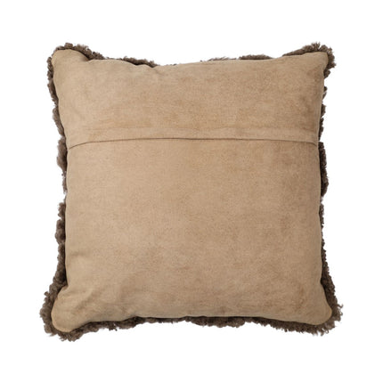 Sheepskin Cushion | Short Wool | New Zealand | 40x40 cm Mushroom