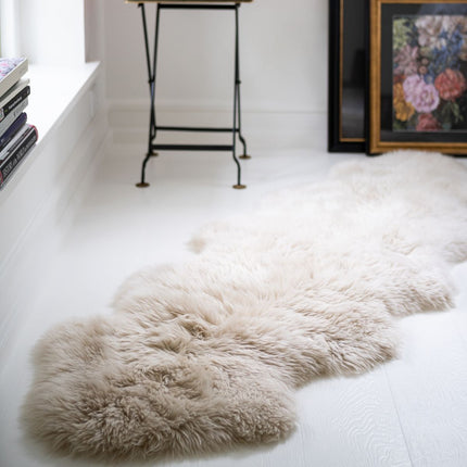 Merino Double Sheepskin | Long Wool | 170x60 cm Linen