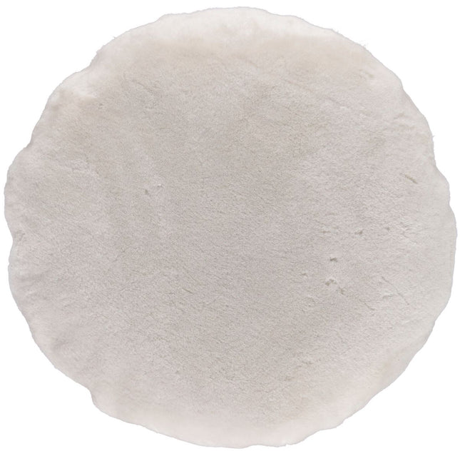 Nordic Velvet Single sided Cushion | Ø45 cm | Ø62 cm Pearl