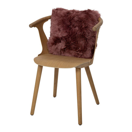 Sheepskin Cushion | Long-Haired | New Zealand | 40x40 cm Old Rose