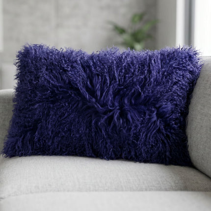 Curly Cushion | 28x56 cm | 40x40 cm Navy Blue