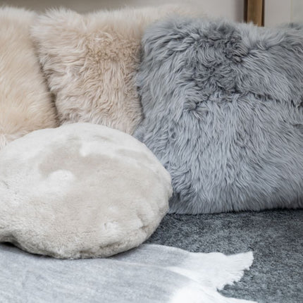 Long-Wool Cushion | New Zealand Sheepskin | 35x35 cm