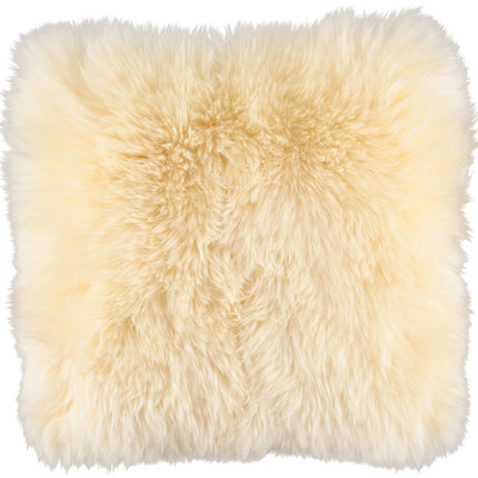 Long-Wool Cushion | New Zealand Sheepskin | 35x35 cm Light Honey