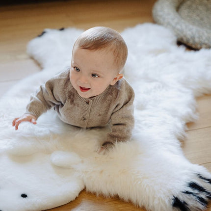 Polar Bear Rug | New Zealand | 130x80 cm Black/White