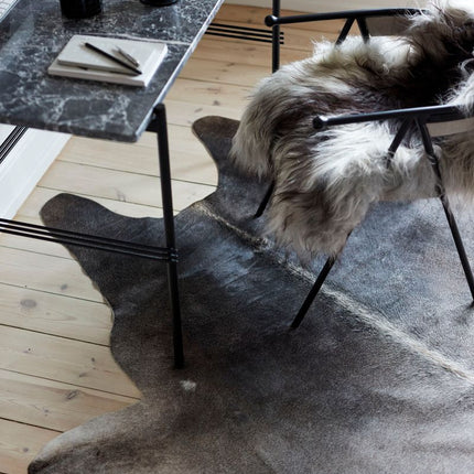 Premium Natural Cowhides | 180x220 cm | Brazil Dark Grey