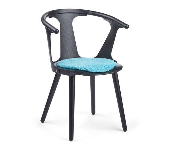 Short Wool Sheepskin Seat Cover Ø38 cm