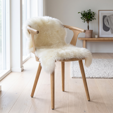 New Zealand Sheepskin | 70+ cm Ivory
