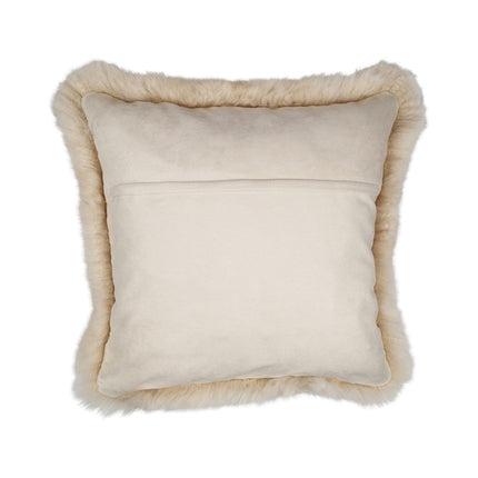Sheepskin Cushion | Long Wool | New Zealand | 50x50 cm Linen