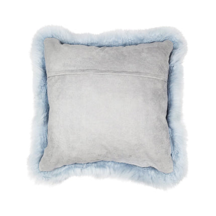 Sheepskin Cushion | Long Wool | New Zealand | 50x50 cm Blue-Grey