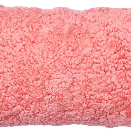 Short-Wool Cushion | Doublesided | 30x60 cm Coral Peach