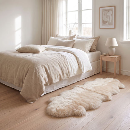 Fellvang Double Sheepskin | Long Wool | New Zealand | 160x60 cm Champagne