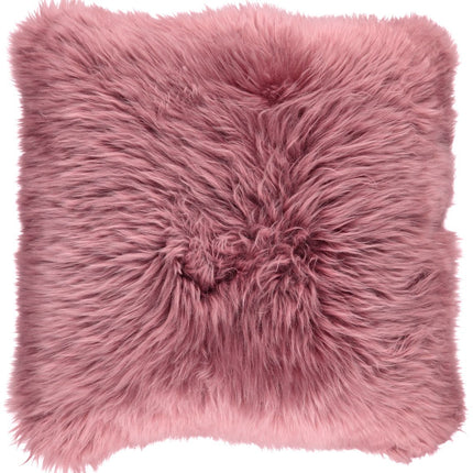 Long-Wool Cushion | New Zealand Sheepskin | 35x35 cm Old Rose