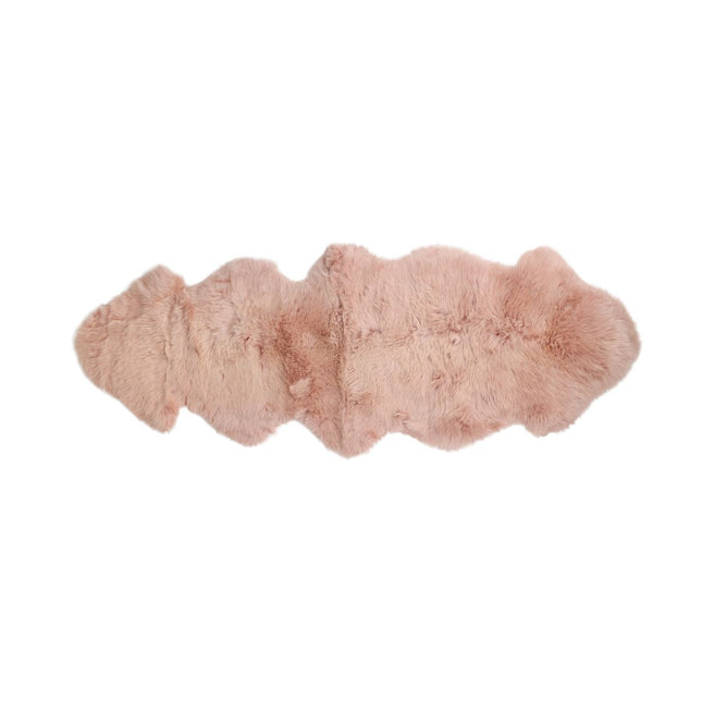 Merino Double Sheepskin | Long Wool | 170x60 cm Rosa