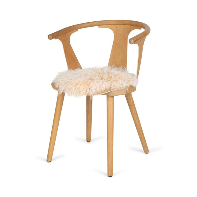 Seat Cover | Tibetan Long Wool | D35 cm Arctic Sunrise