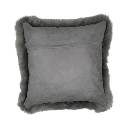 Sheepskin Cushion | Long Wool | New Zealand | 50x50 cm Light Grey