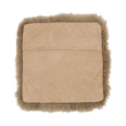 Cushion Cover | Long Wool | New Zealand | 40x40 cm Taupe