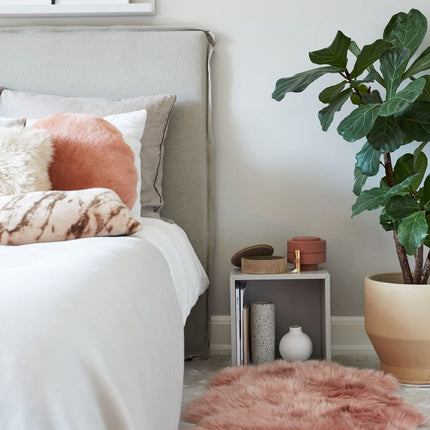 Curly Cashmere Cushion | 40x40 cm Vintage Rose