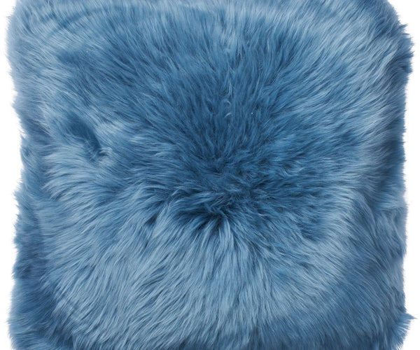 Long Wool Sheepskin Cushion Doublesided Zealand 45x45 cm