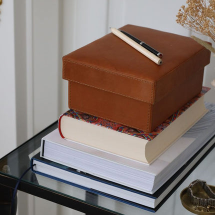 Leather Box Camel