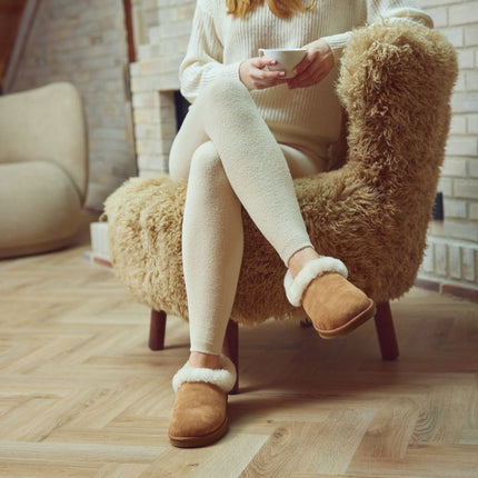 Hard Sole Slipper Chestnut