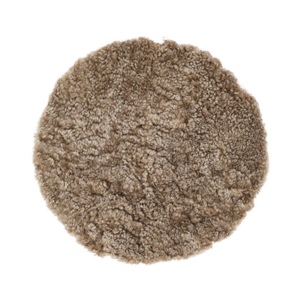 Short Wool Seat Cover | New Zealand | Ø34 cm Sahara