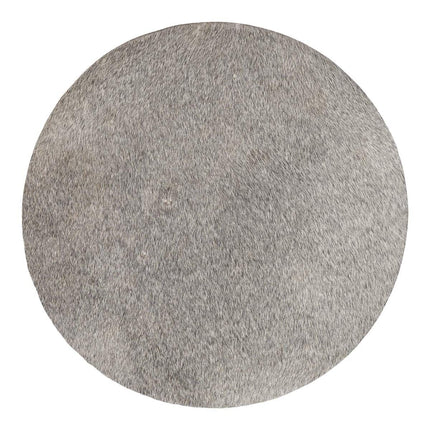 Cow Hide Seat Cover | Ø37 cm Grey