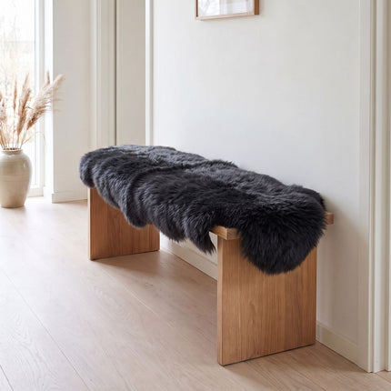 Fellvang Double Sheepskin | Long Wool | New Zealand | 160x60 cm Coal