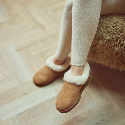 Hard Sole Slipper Chestnut