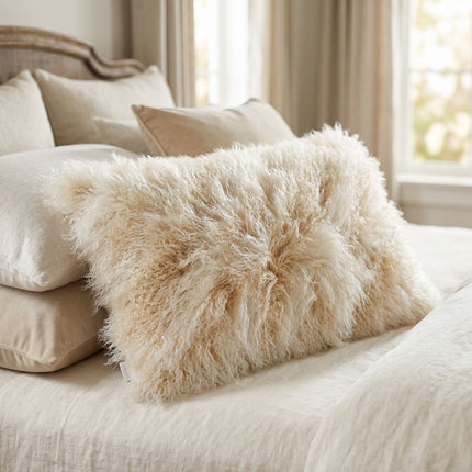 Curly Cashmere Cushion | 40x40 cm Arctic Sunrise/Dove