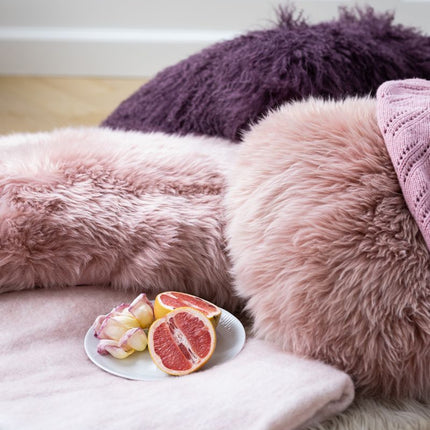 Sheepskin Cushion | Tibet | 50x50 cm Lady Pink