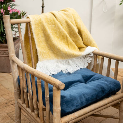 Moccasin Seat Cover | Calfleather backing Chestnut