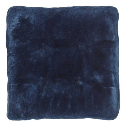 Moccasin Seat Cover | Calfleather backing Navy Blue