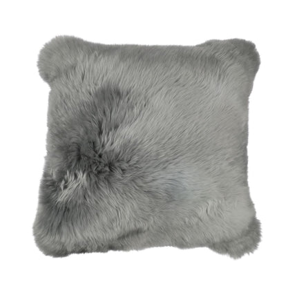 Sheepskin Cushion | Long Wool | New Zealand | 50x50 cm Light Grey