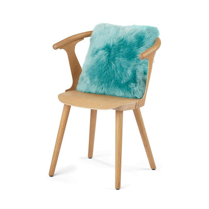 Sheepskin Cushion | Long-Haired | New Zealand | 40x40 cm Turquoise