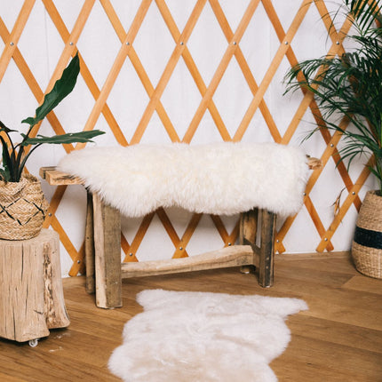 Merino Sheepskin | Long Wool | prox. 100x60 cm Ivory