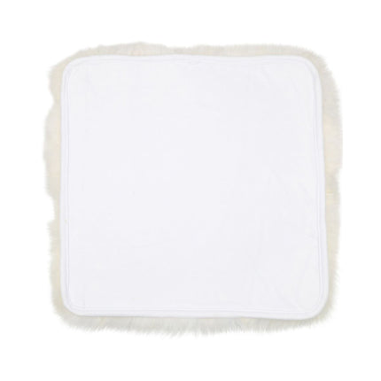 Seat Cover | With Backing | Long Wool | New Zealand | 40x40 cm Ivory