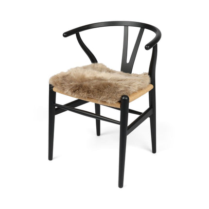 Seat Cover | With Backing | Long Wool | New Zealand | 40x40 cm