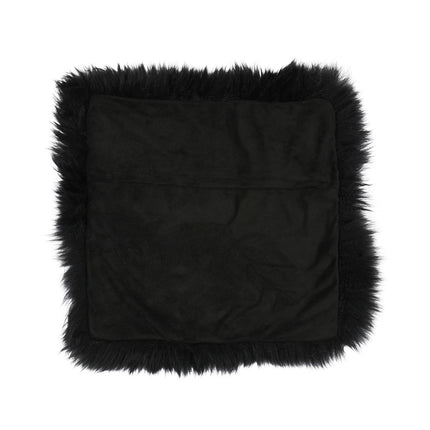 Cushion Cover | Long Wool | New Zealand | 40x40 cm Black