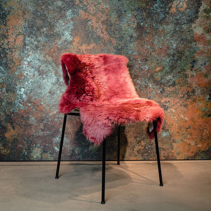 Merino Sheepskin Dyed | New Zealand | Long Wool | approx. 90x60 cm Blue