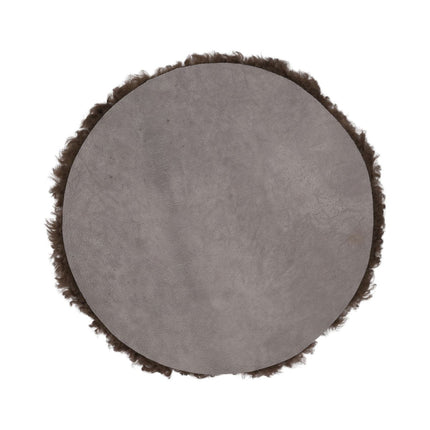 Short Wool Seat Cover | New Zealand | Ø34 cm Mushroom
