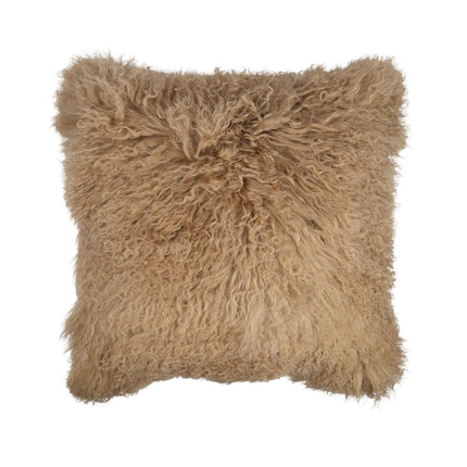 Sheepskin Cushion | Tibet | 50x50 cm Sand Taupe